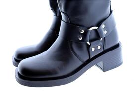 BOTA BIKERS PIEL NEGRA