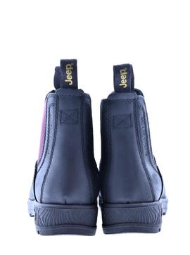 BOTA CHELSEA NEGRA BURDEOS