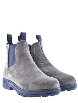 BOTA CHELSEA TAUPE NEGRO