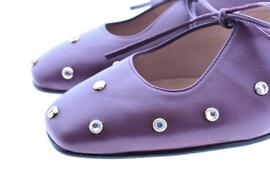 ZAPATO ISMA CRISTAL BURDEOS