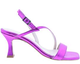 SANDALIA METAL FUCSIA