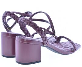 SANDALI TRENZA BURDEOS