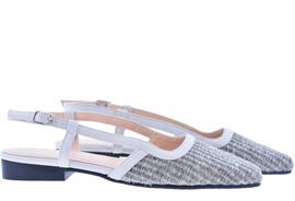 ZAPATO DESCALZO RAFIA GRIS  PIEL HIELO