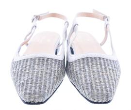 ZAPATO DESCALZO RAFIA GRIS  PIEL HIELO